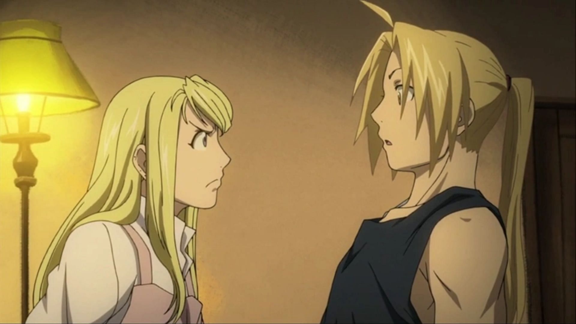 Winry and Edward have one of the shonen anime romances worthy of a shojo series (Image via Bones)